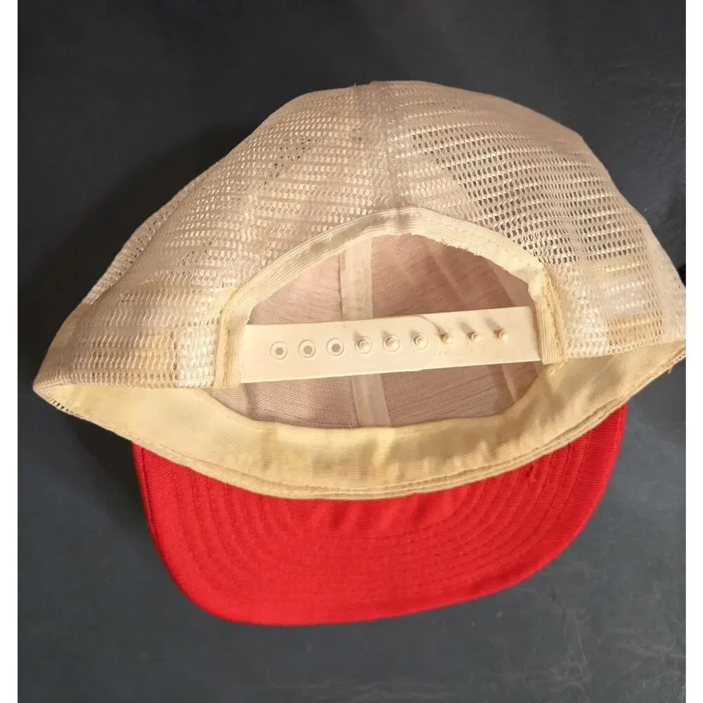 Kozas Made In USA custom caps Vintage Oteco Oilfield Equipment Trucker Cap RED